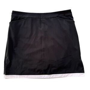 Callaway 10 Black and White 18" Built In Shorts Women's Tennis Skirt‎